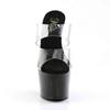 Pleaser - ADORE702 Mules à talons - Chaussures de pole dance - Noir/Transparent Product image